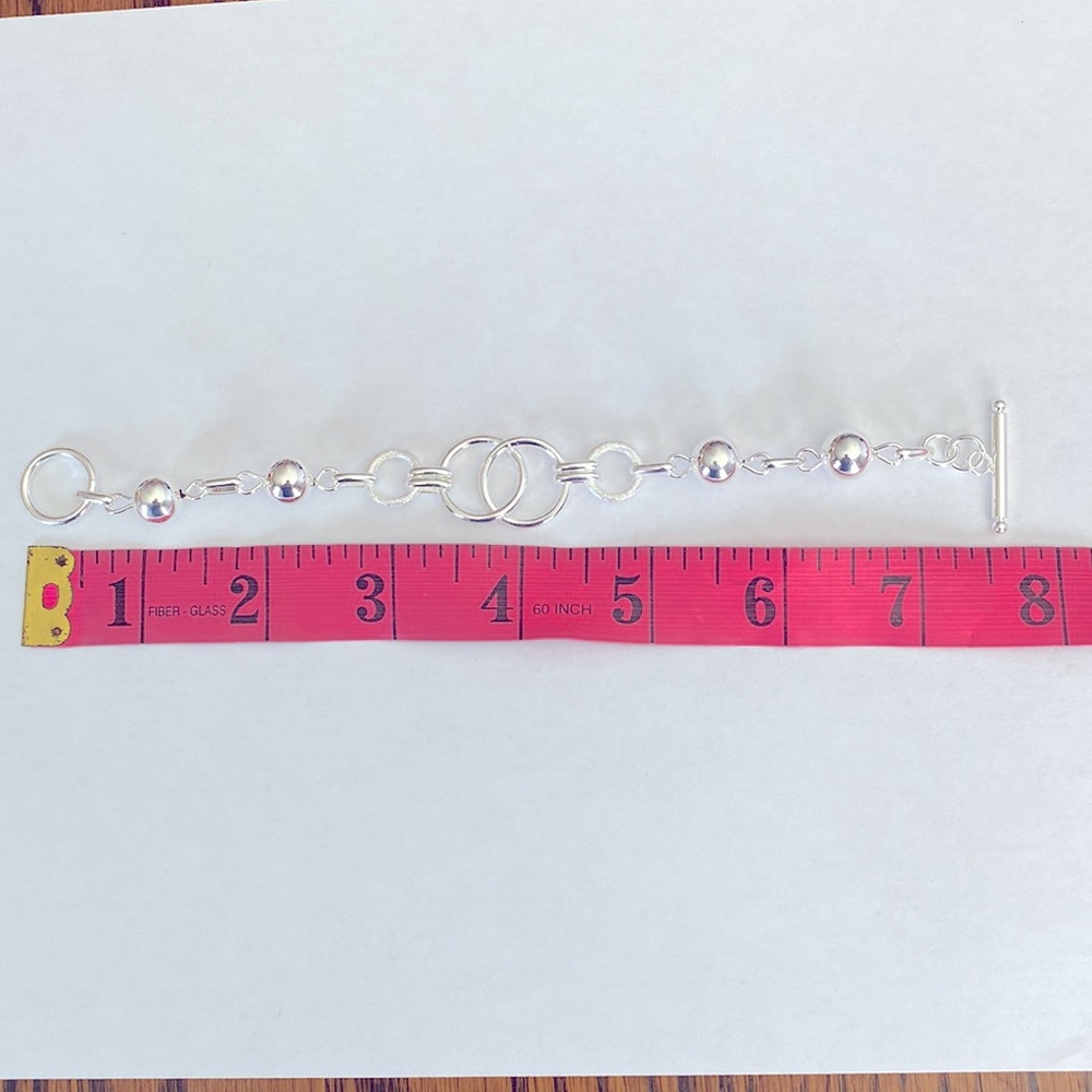 COPY - A very pretty silver 925 stamped bracelet - Picture 5 of 5